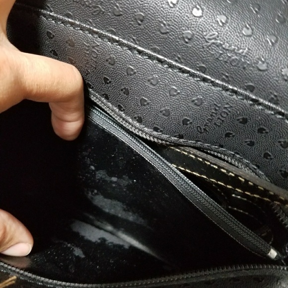 Grand Lion vintage black saddle / messenger purse - Picture 7 of 8